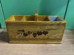 ✾秋田伝統工芸品 桜皮貝入ぶどうマガジンラック くさ忠 レトロ 新聞