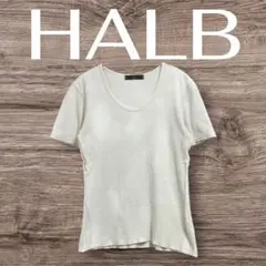 HALB ハルプ　半袖カットソー　Tシャツ　インナー　ワッフル　Uネックのサムネイル