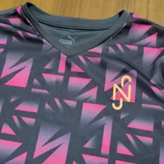 PUMA DRY CELL 幾何学模様シャツ女の子キッズサッカーシャツ140