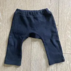 黒 10分丈 モンキーパンツ 80