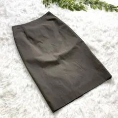 【美品】ユナイテッドアローズ タイトスカート 34 S〜M相当 膝丈 金ジッパー