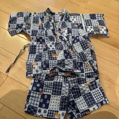 ミキハウス 甚平 100cm チェック柄