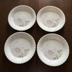 NARUMI BONE CHINA プレート 4枚セット 薔薇柄　23cmのサムネイル