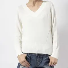 即購入OK レッセパッセ デビュードフィオレ vネック ニット 38 M