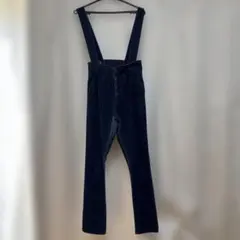 デニム風ブルー サロペット レディース