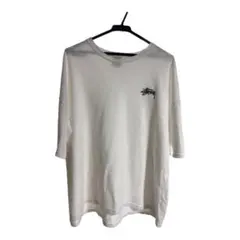 Stussy XL ホワイト ロングスリーブ Tシャツ