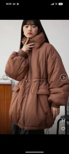 新品未使用！！ブラウン ダウンジャケット FREEサイズ