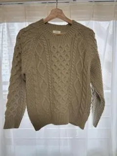 ローリーズファーム ケーブルニットセーター M