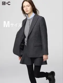 ユニクロ C ツイードテーラードジャケット 07 GRAY M