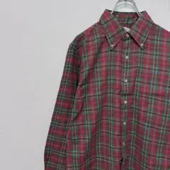 ブルックスブラザーズ ボタンダウンチェック ウール混 シャツ メンズ