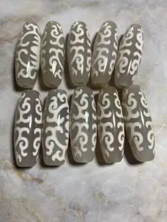 ✨美品 未使用 蓮師法器天珠 瑪瑙 高級品 蓮師法器天珠：又稱威德天珠，象徵西藏密宗祖師蓮花生大士離開