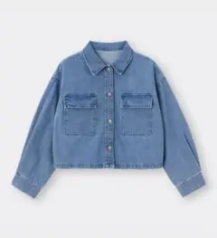 GU デニムクロップドシャツジャケット