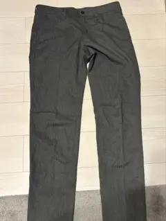 COMME CA ISM グレー ストレートカジュアルパンツ　Lサイズ