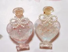 ハート型香水瓶デザインピアス