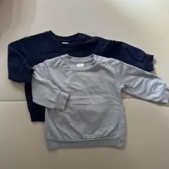 H&M オーガニックコットン トレーナー 2枚