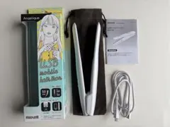 【新品】Angelique USBモバイルヘアアイロン ホワイトmaxell