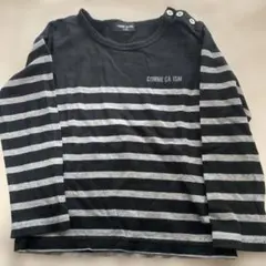 COMME CA ISM 長袖カットソー 110cm 黒/グレー