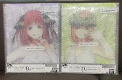 五等分の花嫁 一番くじ 二乃 四葉 バストアップアクリルボード セット