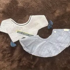 スタイ・よだれかけ 2枚セット　MARLMARL ブルー