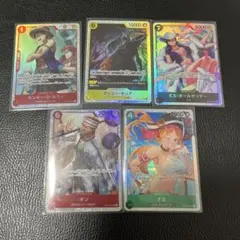 ワンピース カード　SR5枚セット ルフィ　モリア　ナミ　オールサンデー　ギン