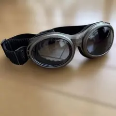 GOOGLES シルバーオーバーサイズゴーグル