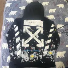 OFF-WHITE ペイントデザイン パーカー