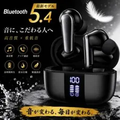【本日限定】Bluetooth5.4 ワイヤレスイヤホン 高音質 残量表示のサムネイル