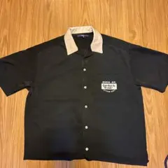 Ciaopanic 半袖シャツ M 黒 ベージュ襟