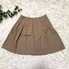 31sons de mode ミニスカート ショート丈 フレア 毛混 Sサイズ