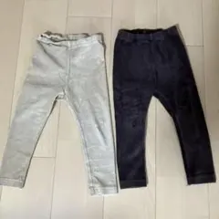 コーデュロイ レギンス 90cm ブラウンベージュ