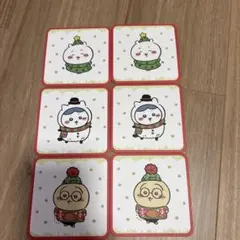 ちいかわ　クリスマス　コースター 6枚セット
