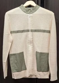 【 VINTAGE 】80s Scabal KNIT FULLZIP 長袖 麻のサムネイル