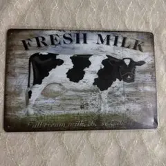FRESH MILK ブリキ看板 インテリアプレート