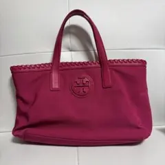 TORY BURCH パデッド トートバッグ ピンク - メルカリ