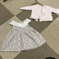 petit main ワンピース　カーディガン　セット　80サイズ