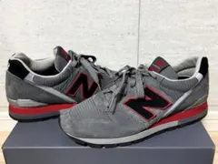New Balance M996BSN グレー/レッド 26.5cmUS8.5