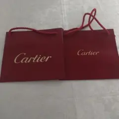 Cartier 赤 ショッパー 2枚セット