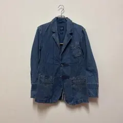 OLD GAP 00s デニムテーラードジャケット グランジ Y2K サブカル