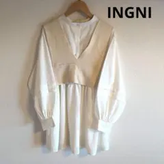 INGNI レイヤードトップス　ビスチェ＋ブラウスSET　完売品