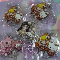 ひみつのアイプリ×サンリオ♡アクリルキーホルダー♡5点まとめ売り♡