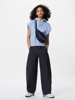 【新品未使用タグ付】UNIQLO ユニクロ ジャージーバレルレッグパンツ L