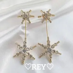 ピアス スターピアス ゴールド 星 アクセサリー 結婚式ロングピアス