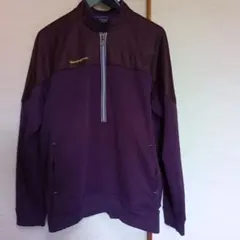 Munsingwear マンシングウェア 紫 ハーフジップ ジャケット LL