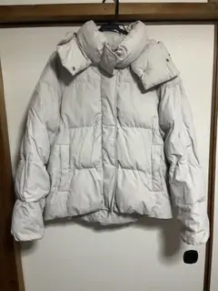 GU ホワイト 中綿ジャケット XL