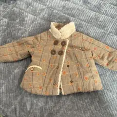 チェック柄オレンジドットジャケット