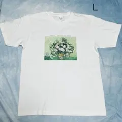 ゴッホ展オリジナル Tシャツ 花咲くアーモンドの木の枝 ゴッホ