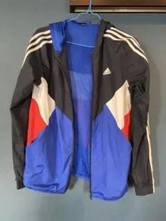 adidas ナイロンジャケット フード付き　160