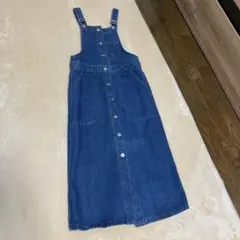 デニム　ジャンパースカート