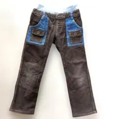 サンカンシオン　コーディロイロングパンツ　110cm　男の子　こげ茶色