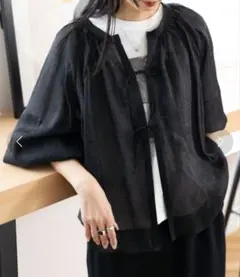 新品タグ付き！LEPSIM シアーリボンブラウス